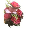 Pink and red artificial flower bouquets with simulated fresh flowers are decorative items for the living room and bedroom Item Picture